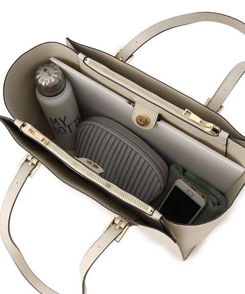 SHOO・LA・RUE（シューラルー）の「◆【A4】4ポケットトート（トートバッグ・レディース・グレー/アイボリー/ブラック・00）」の17枚目の写真