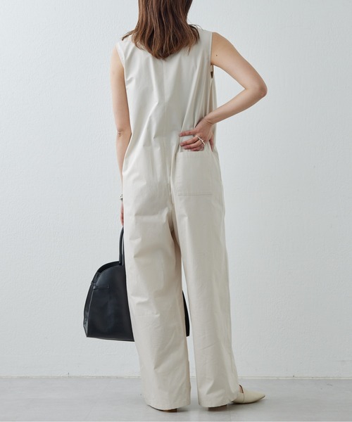 GALLARDAGALANTE（ガリャルダガランテ）の「【HERITANOVUM】ジャンプスーツ（つなぎ/オールインワン・レディース・ベージュ/ブラック・FREE）」の7枚目の写真