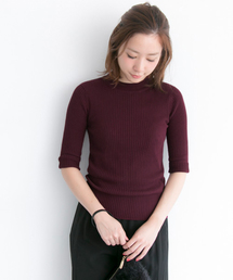 URBAN RESEARCH | UR 5分袖ハイネックニットプルオーバー(ニット/セーター)
