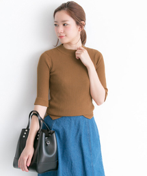 URBAN RESEARCH | UR 5分袖ハイネックニットプルオーバー(ニット/セーター)