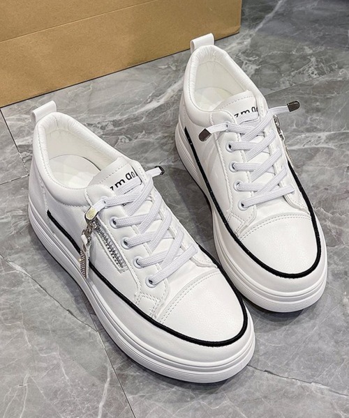 Miniministore(ミニミニストア)の「厚底スニーカー韓国 レディース疲れない靴(スニーカー・レディース・ホワイト/ブラック・22.5cm/23.0cm/23.5cm/24.0cm/24.5cm)」の17枚目の写真