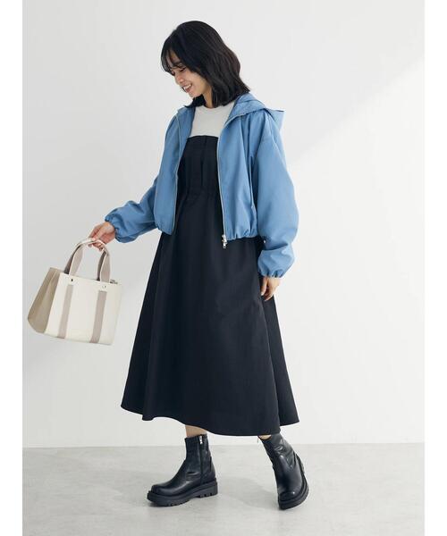 ELENCARE DUE(エレンカーレデュエ)の「・ELENCARE DUE バルーンマウンテンパーカー(マウンテンパーカー・レディース・ブラック/アイボリー/ブルー/ライトグレー/ベージュ・FREE)」の11枚目の写真