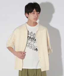 Anui | 【UNISEX】ロゴ半袖ポロニットカーディガン(ニット/セーター)