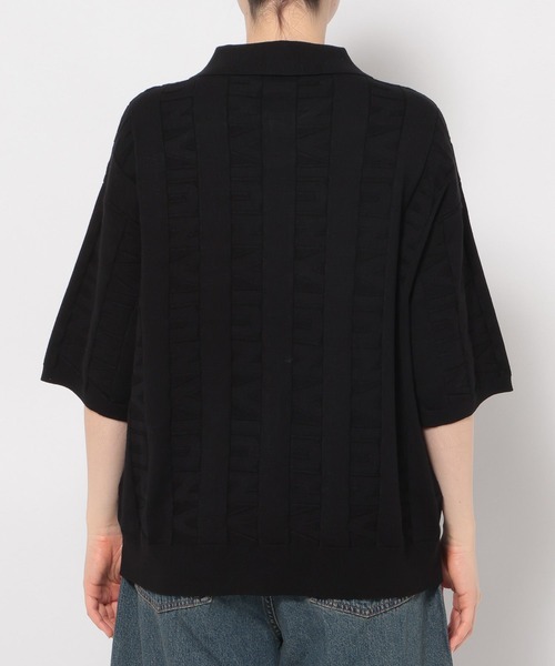 Anui(アニュイ)の「【UNISEX】ロゴ半袖ポロニットカーディガン(ニット/セーター・レディース・ブラック/オフホワイト・MEDIUM)」の18枚目の写真