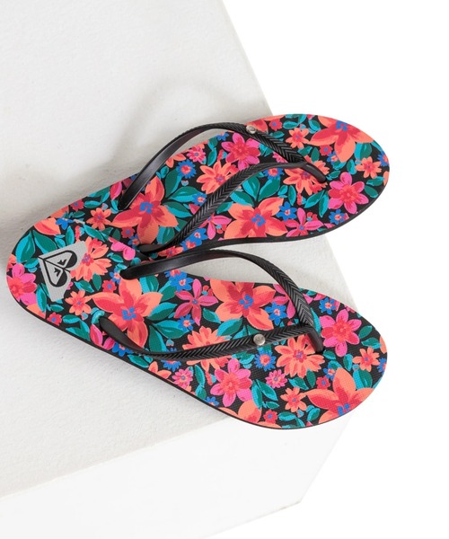 ロキシー Roxy Bermuda Print レディース サンダル White/Ocean/Citrus ロキシー ROXY BERMUDA PRINT （パープル） -ファッション通販 FASHION