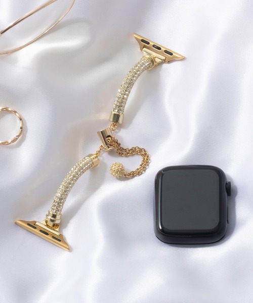 emonique(エモニーク)の「ステンレス製 Apple Watch バンド スマートウォッチバンド【38/40/41/42/44/45/49mm対応】(デジタル腕時計・レディース・ブラック/ピンクゴールド/ゴールド/シルバー・42/38)」の1枚目の写真
