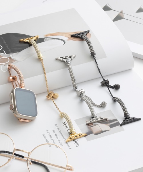 emonique(エモニーク)の「ステンレス製 Apple Watch バンド スマートウォッチバンド【38/40/41/42/44/45/49mm対応】(デジタル腕時計・レディース・ブラック/ピンクゴールド/ゴールド/シルバー・42/38)」の7枚目の写真