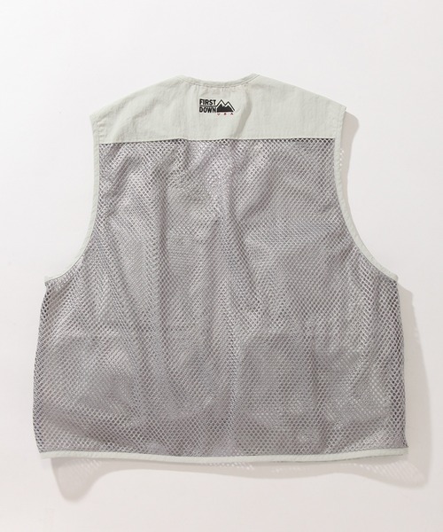 FIRST DOWN(ファーストダウン)の「【FIRST DOWN/ファーストダウン】RIVER VEST TASLAN NYLON / タスランナイロン リバーベスト 24SS(ベスト・メンズ・セージグリーン/グレー/ブラック・XL/L/M)」の7枚目の写真