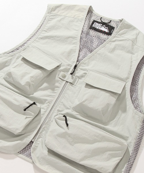 FIRST DOWN(ファーストダウン)の「【FIRST DOWN/ファーストダウン】RIVER VEST TASLAN NYLON / タスランナイロン リバーベスト 24SS(ベスト・メンズ・セージグリーン/グレー/ブラック・XL/L/M)」の16枚目の写真