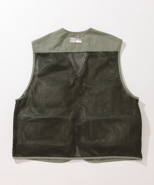 FIRST DOWN(ファーストダウン)の「【FIRST DOWN/ファーストダウン】RIVER VEST TASLAN NYLON / タスランナイロン リバーベスト 24SS(ベスト・メンズ・セージグリーン/グレー/ブラック・XL/L/M)」の8枚目の写真