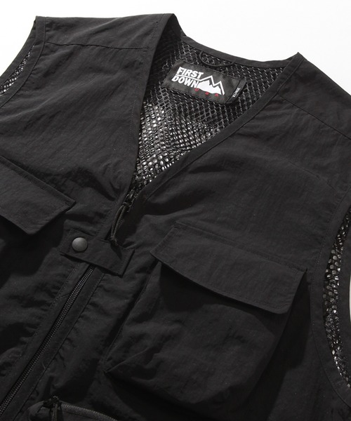 FIRST DOWN(ファーストダウン)の「【FIRST DOWN/ファーストダウン】RIVER VEST TASLAN NYLON / タスランナイロン リバーベスト 24SS(ベスト・メンズ・セージグリーン/グレー/ブラック・XL/L/M)」の18枚目の写真