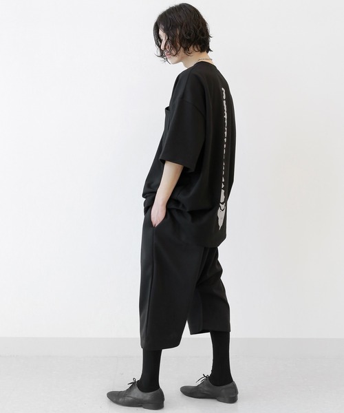 minsobi（ミンソビ）の「バックボーン半袖Tシャツ（Tシャツ/カットソー・メンズ・グレー/ブラック・FREE）」の17枚目の写真