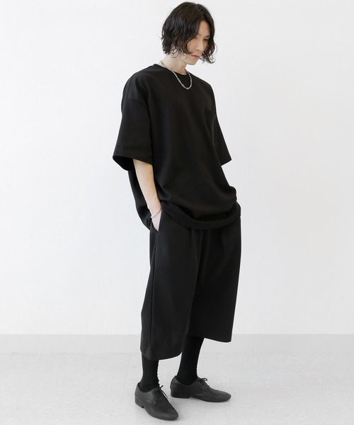 minsobi（ミンソビ）の「バックボーン半袖Tシャツ（Tシャツ/カットソー・メンズ・グレー/ブラック・FREE）」の15枚目の写真