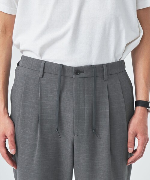 green label relaxing(グリーンレーベルリラクシング)の「リネンライク 2プリーツ ユーティリティーパンツ 9分丈 イージーパンツ -ストレッチ・防シワ-(その他パンツ・メンズ・グレー/ナチュラル/ネイビー・S/M/L/XL)」の10枚目の写真
