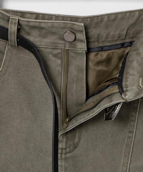 WEGO(ウィゴー)の「WEGO/ベルトデニムスカート(スカート・レディース・ブラック/カーキ・MEDIUM/SMALL)」の18枚目の写真