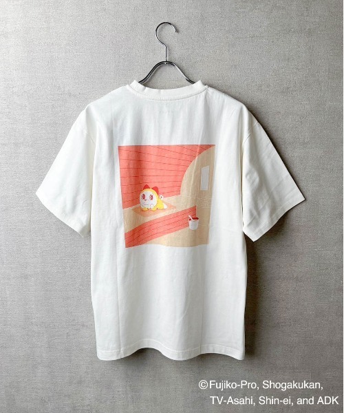 tシャツ 「TETERA×ドラえもん」SAUNA GIZA T / ドラえもん刺繍 エジプト綿 ショートスリーブ Tシャツ tete22-004 レデ TETERA×ドラえもん】SAUNA GIZA T / ドラえもん刺繍 エジプト綿