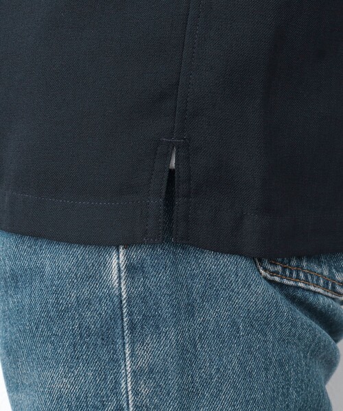 NOLLEY'S goodman（ノーリーズグッドマン）の「《防シワ / UVカット》ワンピースカラー長袖シャツ（シャツ/ブラウス・メンズ・ブラック/ベージュ/ネイビー・L/M/S）」の20枚目の写真