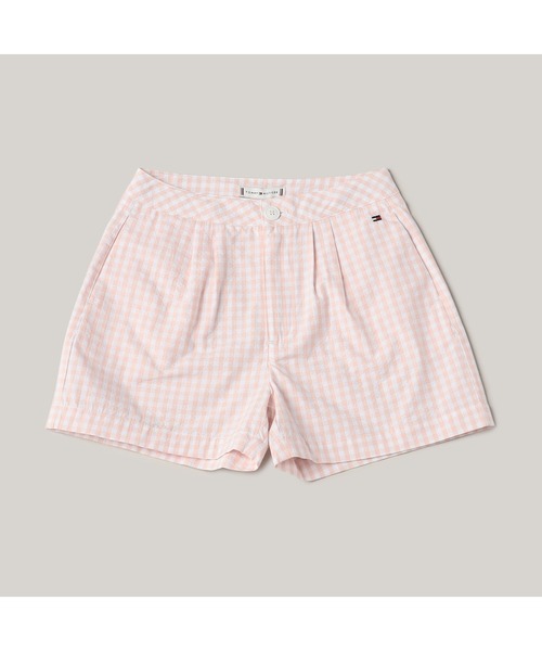TOMMY HILFIGER（トミーヒルフィガー）の「GIRLS ギンガムショートパンツ（その他パンツ・キッズ・ピンク・160cm/150cm/140cm/130cm/90cm）」の2枚目の写真