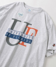【DISCUS×UNIVERSITY COLLECTION】2カレッジ オフィシャルロゴ フロントプリント&刺繍デザイン ビッグシルエット 半袖Tシャツ/ポケットT