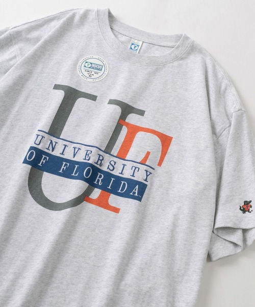 DISCUS ATHLETIC（ディスカス　アスレチック）の「【DISCUS×UNIVERSITY COLLECTION】2カレッジ オフィシャルロゴ フロントプリント＆刺繍デザイン ビッグシルエット 半袖Tシャツ/ポケットT（Tシャツ/カットソー・レディース・ホワイト系その他2/アッシュグレー/チャコールグレー/ブラック系その他/オフホワイト/ホワイト系その他/ホワイト/スミクロ/オートミール/オレンジ/ネイビー/ブラック・L/M）」の10枚目の写真