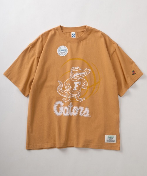 DISCUS ATHLETIC（ディスカス　アスレチック）の「【DISCUS×UNIVERSITY COLLECTION】2カレッジ オフィシャルロゴ フロントプリント＆刺繍デザイン ビッグシルエット 半袖Tシャツ/ポケットT（Tシャツ/カットソー・レディース・ホワイト系その他2/アッシュグレー/チャコールグレー/ブラック系その他/オフホワイト/ホワイト系その他/ホワイト/スミクロ/オートミール/オレンジ/ネイビー/ブラック・L/M）」の13枚目の写真
