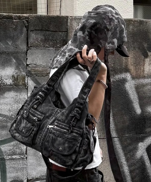 Never mind the XU】2way denim bag / 【ネバーマインド ザ エックス