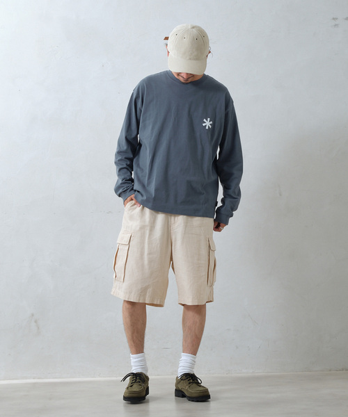 JOURNAL STANDARD relume（ジャーナルスタンダード　レリューム）の「HOUSE HOLD / ハウスホールド コットンリネンイージーカーゴショーツ（その他パンツ・メンズ・ブラック/アイボリー/サファリグリーン・MEDIUM/LARGE）」の18枚目の写真