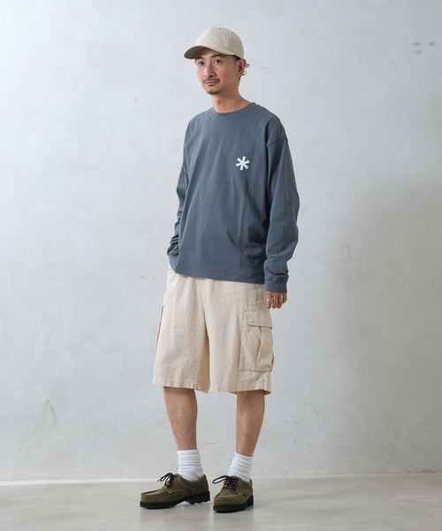 JOURNAL STANDARD relume（ジャーナルスタンダード　レリューム）の「HOUSE HOLD / ハウスホールド コットンリネンイージーカーゴショーツ（その他パンツ・メンズ・ブラック/アイボリー/サファリグリーン・MEDIUM/LARGE）」の17枚目の写真