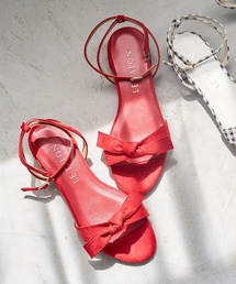 リボンフラットサンダル