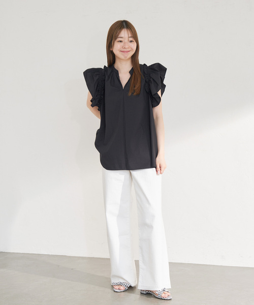 LE TALON（ルタロン）の「リボンフラットサンダル（サンダル・レディース・ホワイト系その他/キャメル/レッド/ブラック・X-SMALL/SMALL/MEDIUM/LARGE/X-LARGE）」の8枚目の写真