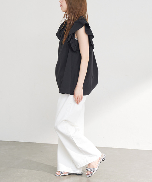 LE TALON（ルタロン）の「リボンフラットサンダル（サンダル・レディース・ホワイト系その他/キャメル/レッド/ブラック・X-SMALL/SMALL/MEDIUM/LARGE/X-LARGE）」の9枚目の写真