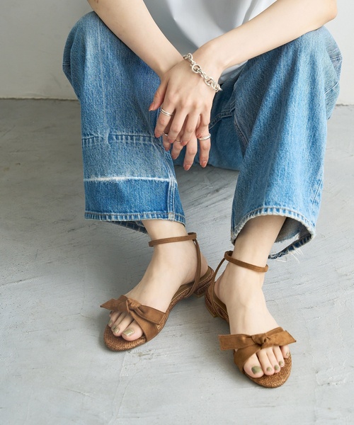 LE TALON（ルタロン）の「リボンフラットサンダル（サンダル・レディース・ホワイト系その他/キャメル/レッド/ブラック・X-SMALL/SMALL/MEDIUM/LARGE/X-LARGE）」の17枚目の写真