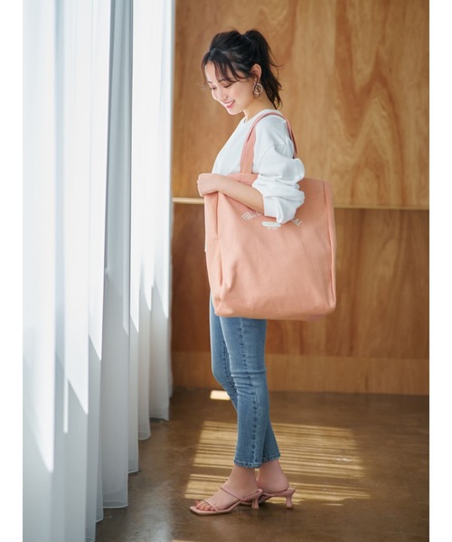 COHINA(コヒナ)の「517トートバッグ(トートバッグ・レディース・ピンク/イエロー・ONE SIZE)」の2枚目の写真