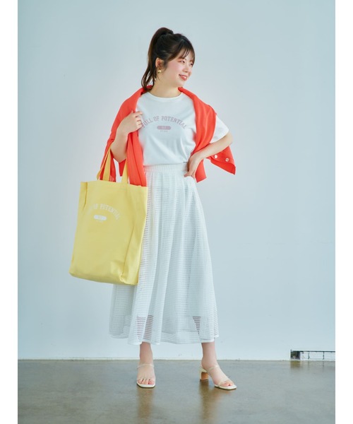 COHINA(コヒナ)の「517トートバッグ(トートバッグ・レディース・ピンク/イエロー・ONE SIZE)」の6枚目の写真