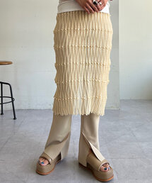 SHENERY | 【レイヤードにも◎】シアーニットスカート(スカート)