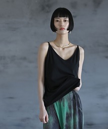 fundamine [カップ付き]まるVネックキャミ