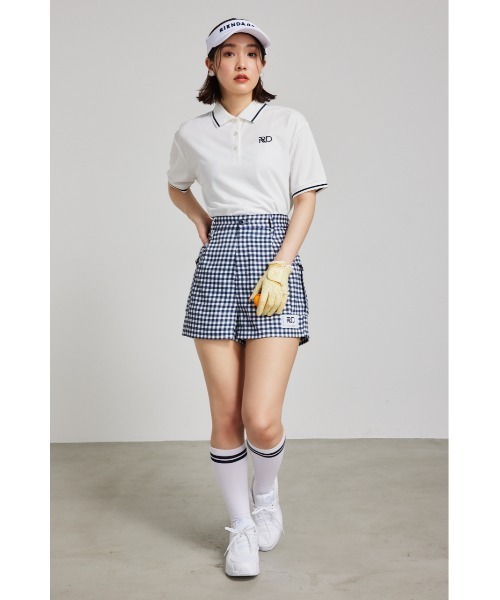 RIENDA GOLF(リエンダゴルフ)の「【RIENDA GOLF】RDルーズポロシャツ(ポロシャツ・レディース・グリーン/ホワイト・MEDIUM/SMALL)」の9枚目の写真