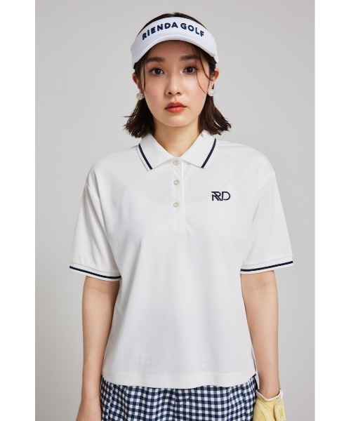 RIENDA GOLF(リエンダゴルフ)の「【RIENDA GOLF】RDルーズポロシャツ(ポロシャツ・レディース・グリーン/ホワイト・MEDIUM/SMALL)」の11枚目の写真