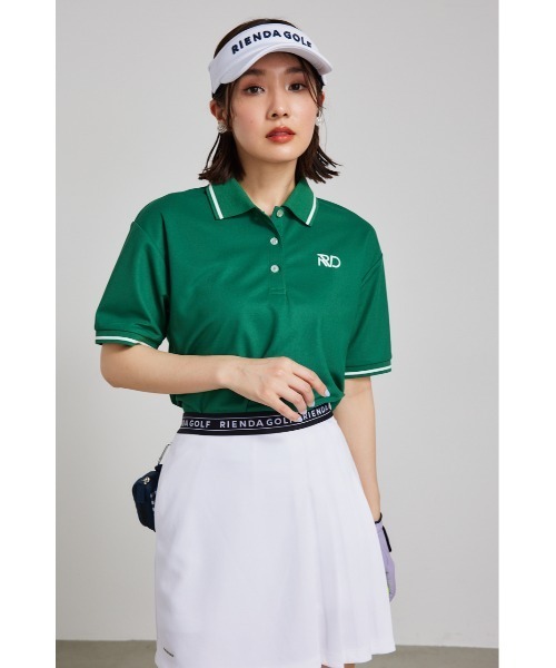 RIENDA GOLF(リエンダゴルフ)の「【RIENDA GOLF】RDルーズポロシャツ(ポロシャツ・レディース・グリーン/ホワイト・MEDIUM/SMALL)」の22枚目の写真