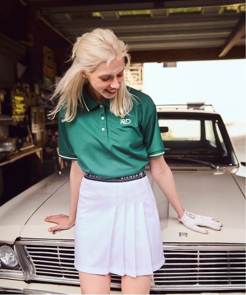 RIENDA GOLF(リエンダゴルフ)の「【RIENDA GOLF】RDルーズポロシャツ(ポロシャツ・レディース・グリーン/ホワイト・MEDIUM/SMALL)」の21枚目の写真