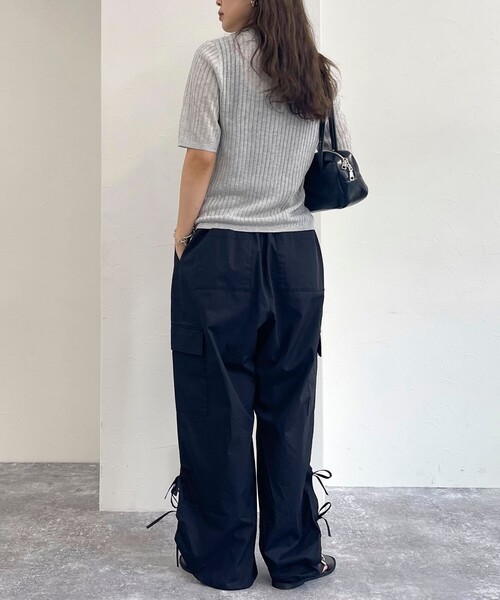 fredy emue（フレディエミュ）の「サイドリボンカーゴパンツ（カーゴパンツ・レディース・ベビーピンク/ブラック/ブラウン・38）」の18枚目の写真