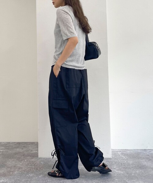 fredy emue（フレディエミュ）の「サイドリボンカーゴパンツ（カーゴパンツ・レディース・ベビーピンク/ブラック/ブラウン・38）」の19枚目の写真