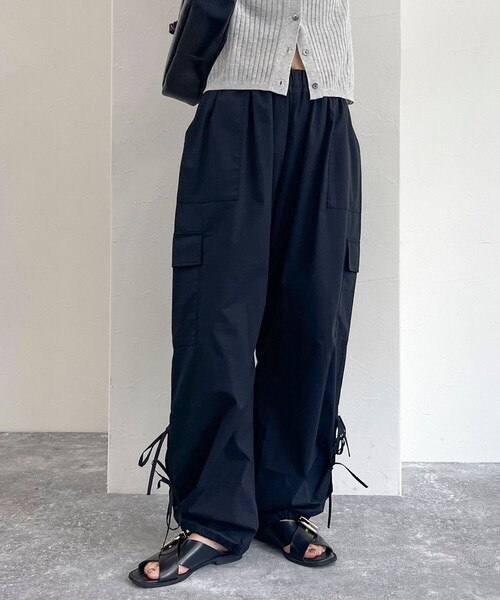 fredy emue（フレディエミュ）の「サイドリボンカーゴパンツ（カーゴパンツ・レディース・ベビーピンク/ブラック/ブラウン・38）」の21枚目の写真