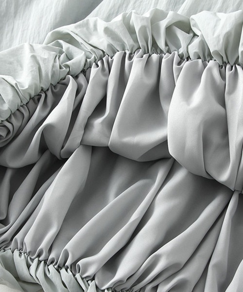 SAISON DE PAPILLON(セゾンドパピヨン)の「裏地付きふんわりバルーンスカート(スカート・レディース・ラベンダー/ベージュ/ミント/グレー/ブラック・フリー)」の11枚目の写真