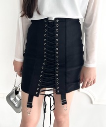 √nuage（ルートニュアージュ）の「レースアップガータータイトスカート（スカート）」