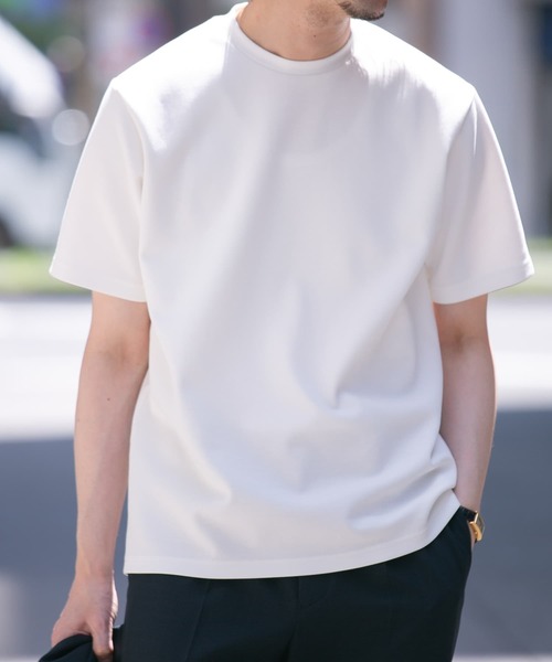URBAN RESEARCH ROSSO MEN（アーバンリサーチロッソメン）の「『接触冷感/吸水速乾』『XLサイズあり』ハイパフォーマンスSTANDARDポンチTシャツ（Tシャツ/カットソー・メンズ・ブルー/ホワイト/ブラック/オリーブ・SMALL/MEDIUM/LARGE/X-LARGE）」の5枚目の写真