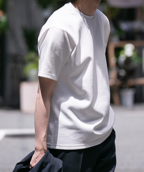 URBAN RESEARCH ROSSO MEN（アーバンリサーチロッソメン）の「『接触冷感/吸水速乾』『XLサイズあり』ハイパフォーマンスSTANDARDポンチTシャツ（Tシャツ/カットソー・メンズ・ブルー/ホワイト/ブラック/オリーブ・SMALL/MEDIUM/LARGE/X-LARGE）」の6枚目の写真
