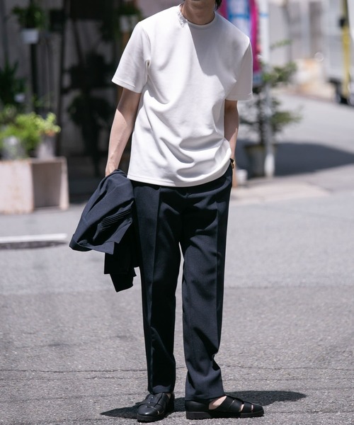 URBAN RESEARCH ROSSO MEN（アーバンリサーチロッソメン）の「『接触冷感/吸水速乾』『XLサイズあり』ハイパフォーマンスSTANDARDポンチTシャツ（Tシャツ/カットソー・メンズ・ブルー/ホワイト/ブラック/オリーブ・SMALL/MEDIUM/LARGE/X-LARGE）」の9枚目の写真