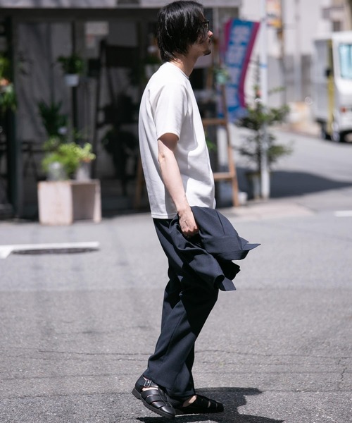 URBAN RESEARCH ROSSO MEN（アーバンリサーチロッソメン）の「『接触冷感/吸水速乾』『XLサイズあり』ハイパフォーマンスSTANDARDポンチTシャツ（Tシャツ/カットソー・メンズ・ブルー/ホワイト/ブラック/オリーブ・SMALL/MEDIUM/LARGE/X-LARGE）」の12枚目の写真