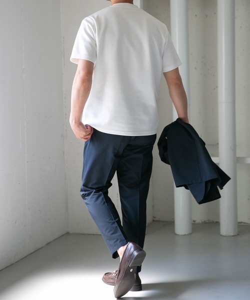 URBAN RESEARCH ROSSO MEN（アーバンリサーチロッソメン）の「『接触冷感/吸水速乾』『XLサイズあり』ハイパフォーマンスSTANDARDポンチTシャツ（Tシャツ/カットソー・メンズ・ブルー/ホワイト/ブラック/オリーブ・SMALL/MEDIUM/LARGE/X-LARGE）」の21枚目の写真